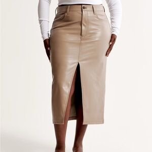 Abercrombie vegan leather skirt